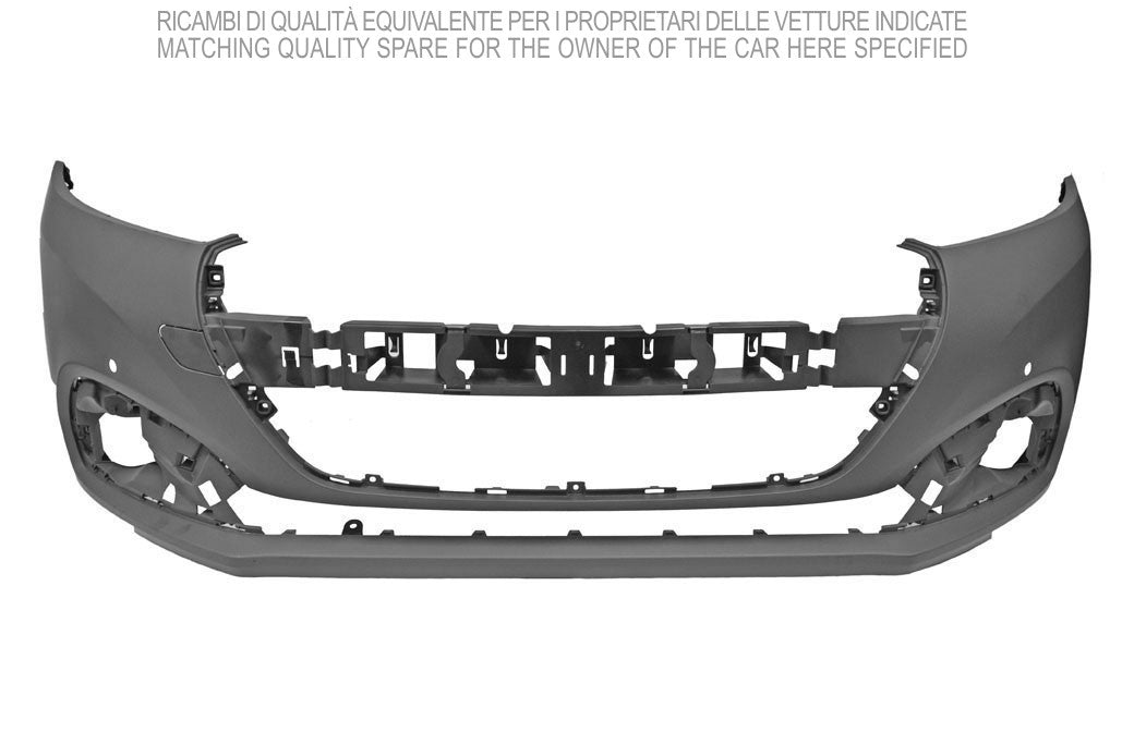 paraurti anteriore con primer con fori pdc peugeot 208 2015 2019 pg3281011