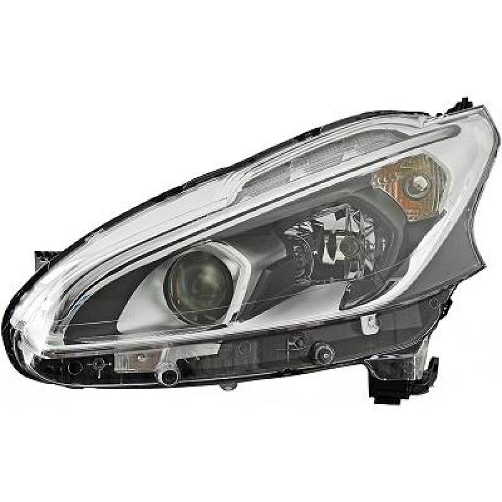 proiettore sinistro h7 h7 py21w elettrico senza motore con luce diurna nero led peugeot 208 2015 2019 1685352680
