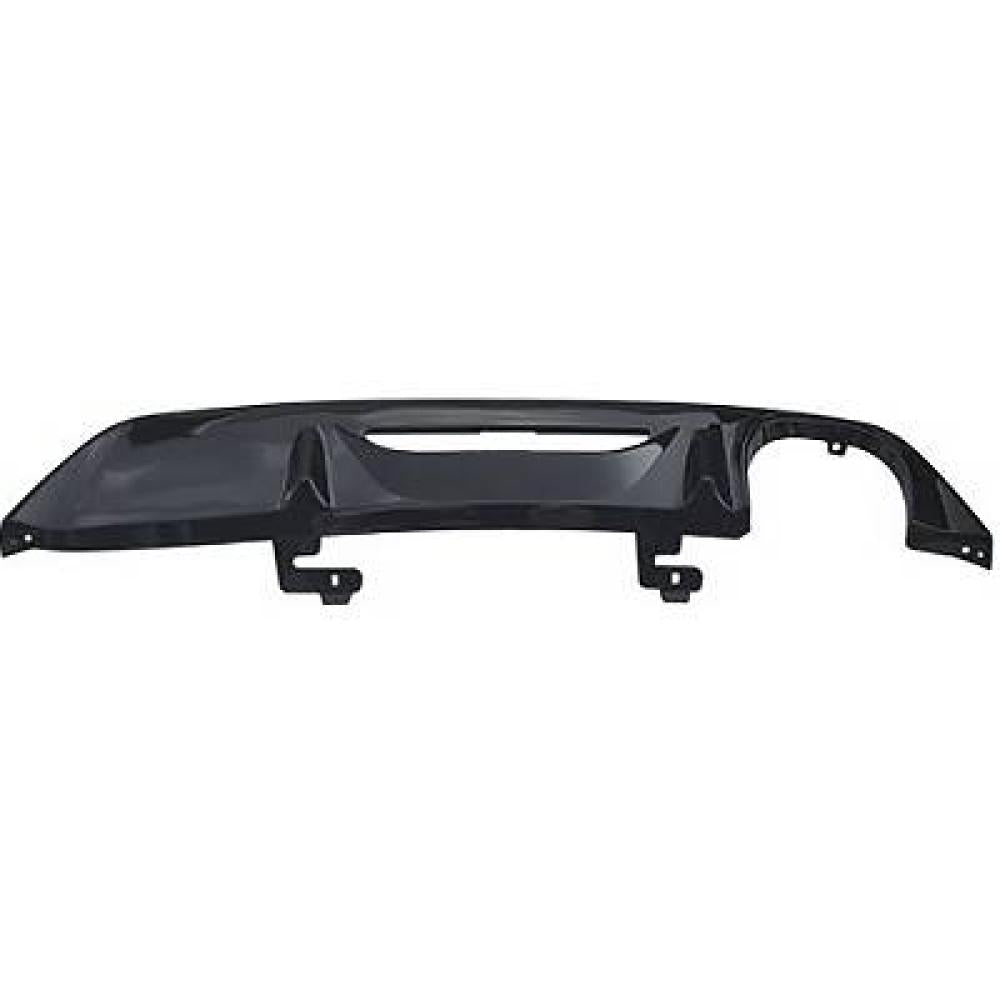 spoiler paraurti posteriore nero lucido con scarico doppio a destra peugeot 208 2019 2023 pg3301861