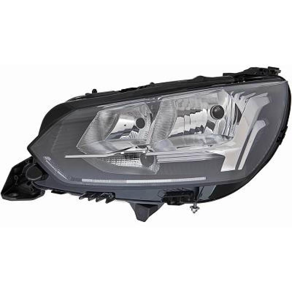 proiettore sinistro h9 h18 elettrico con motore senza luce diurna versione valeo peugeot 208 2019 2023 pg3304904