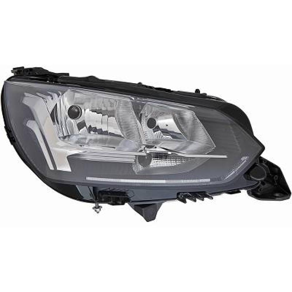 proiettore destro h9 h18 elettrico con motore senza luce diurna versione valeo peugeot 2008 2019 2023 pg3304905