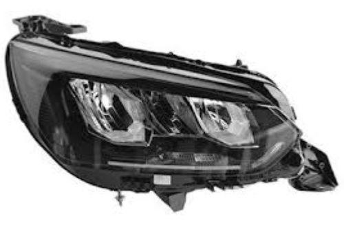 proiettore destro elettrico con motore led peugeot 208 2019 2023 pg3304915