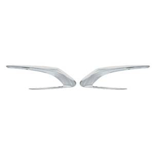 kit modanature griglie paraurti anteriore cromate destra sinistra mod allure peugeot 308 t9 2013 2017 pg4281243