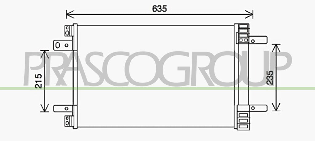 condensatore peugeot 308 t9 2013 2017 pg428c001
