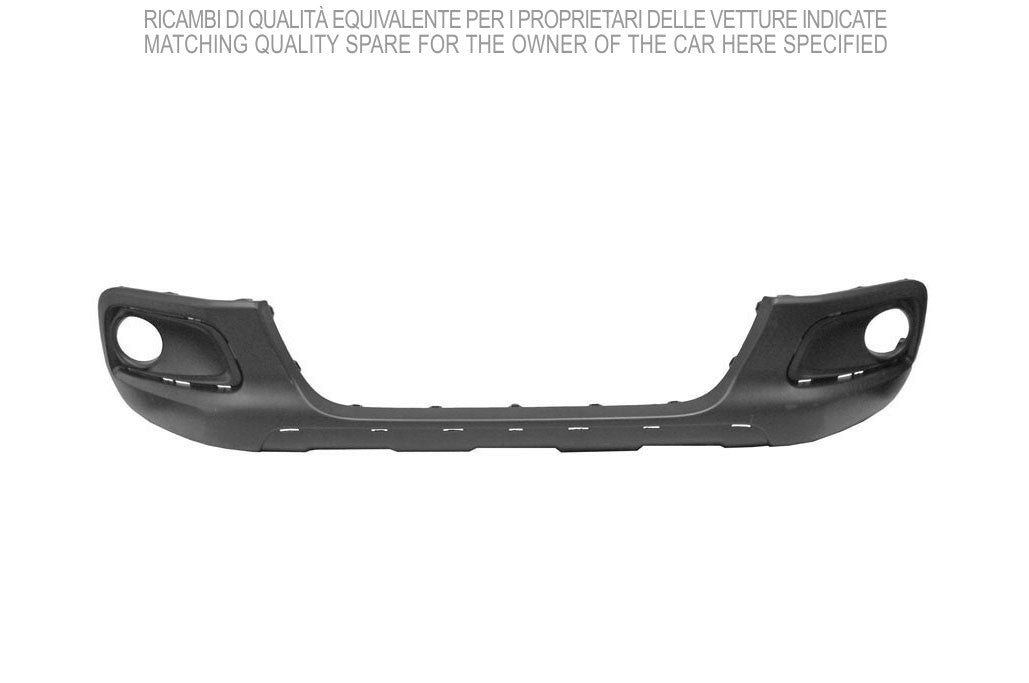 paraurti anteriore inferiore nero goffrato con sede fendi con fori cornice con fori modanatura centrale peugeot 2008 2016 2019 pg5001031