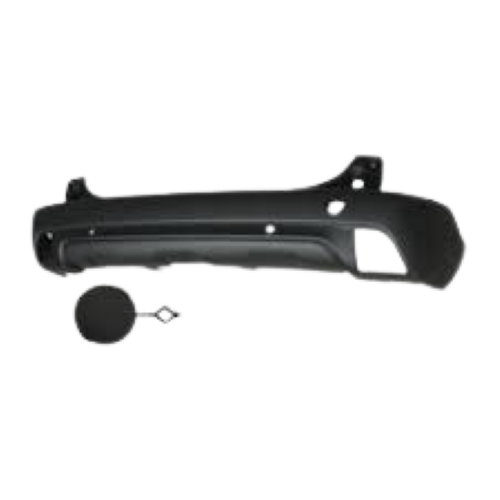 paraurti posteriore nero goffrato con fori pdc supporti peugeot 2008 2013 2016 pg5001061
