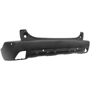 paraurti posteriore nero goffrato con tappo copri gancio con fori pdc supporti con fori modanatura peugeot 2008 2016 2019 pg5001081