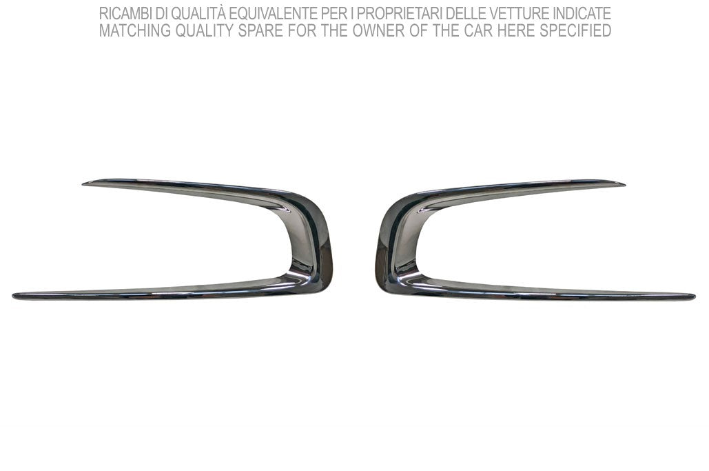 kit modanature griglie paraurti anteriore cromate destra sinistra peugeot 2008 2013 2016 pg5001240