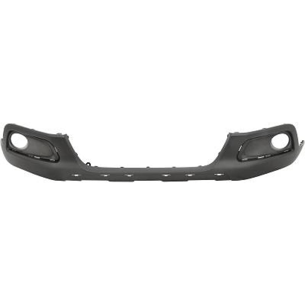 paraurti anteriore inferiore nero goffrato con sede fendi con tracce pdc con fori cornice con fori modanatura centrale peugeot 2008 2016 2019 pg5021042