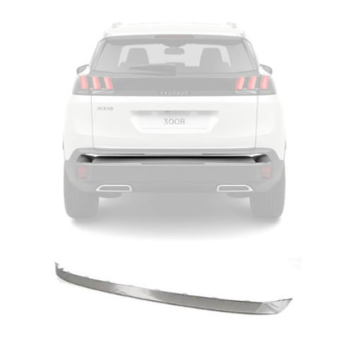modanatura paraurti posteriore centrale cromata peugeot 3008 2017 2020 pg5241255