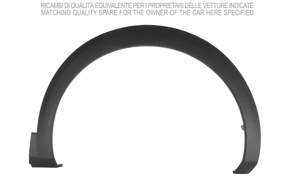 parafanghino anteriore destro nero goffrato con clips peugeot 3008 2017 2020 pg5241581