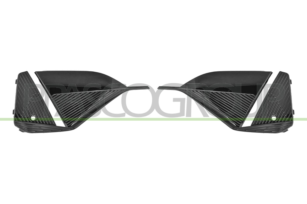 kit griglie paraurti anteriore nere lucide con foro pdc supporto destra sinistra peugeot 408 2022 pg6502235