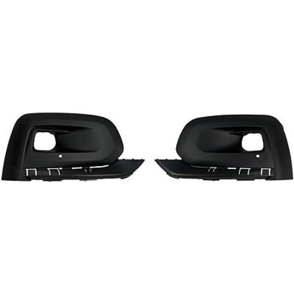 kit griglie paraurti anteriore nere goffrata con sede fendi destra sinistra peugeot rifter 2018 2024 pg8002135