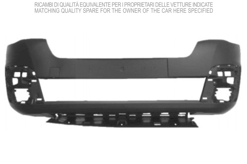 paraurti anteriore nero goffrato con tappo coprigancio citroen berlingo 2015 2018 pg9121001