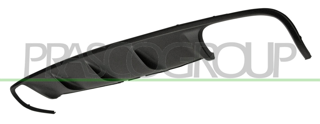 spoiler paraurti posteriore nero goffrato mod sport design s turbo s finitura acciaio porsche macan 95b 2014 2018 pr7501861