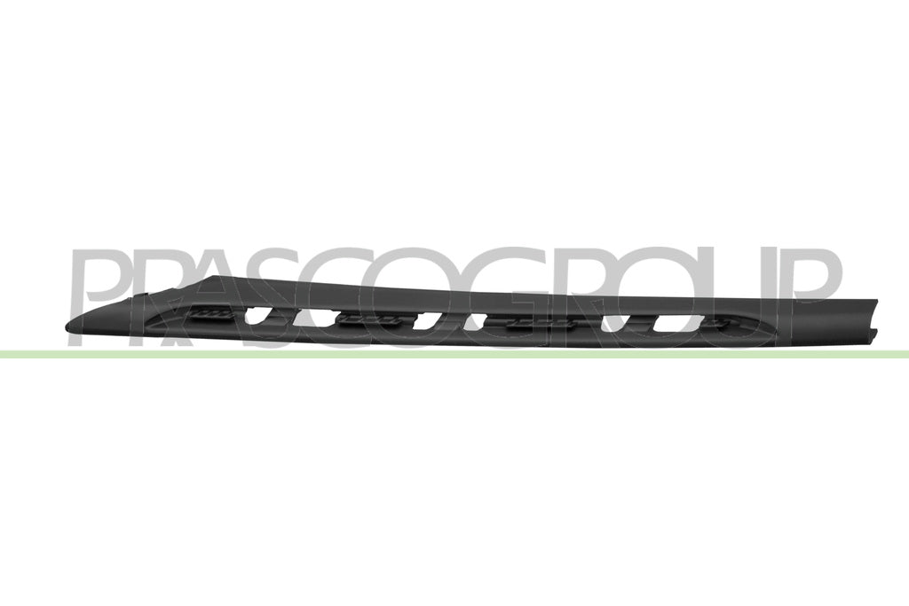 modanatura sinistra griglia radiatore paraurti anteriore inferiore nera goffrata con fori profilo porsche cayenne 9py0 2017 pr8281244