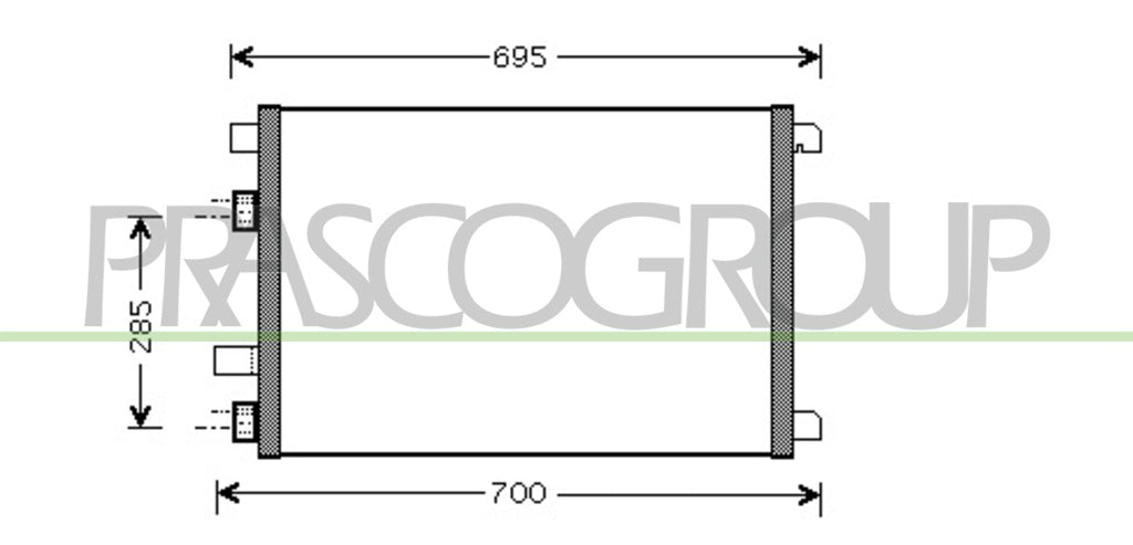 condensatore renault scenic 2003 2006 rn032c001