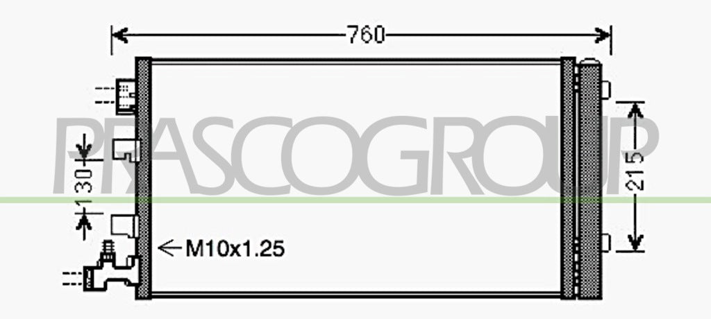 condensatore renault scenic 2006 2009 rn034c001