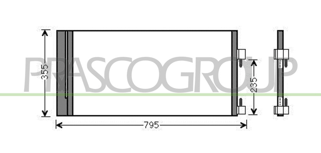 condensatore renault laguna 2007 2010 rn086c001