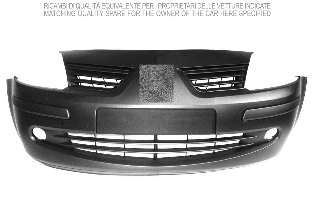 paraurti anteriore con primer con sede fendi con tappo copri gancio renault modus 2004 2007 rn3081001