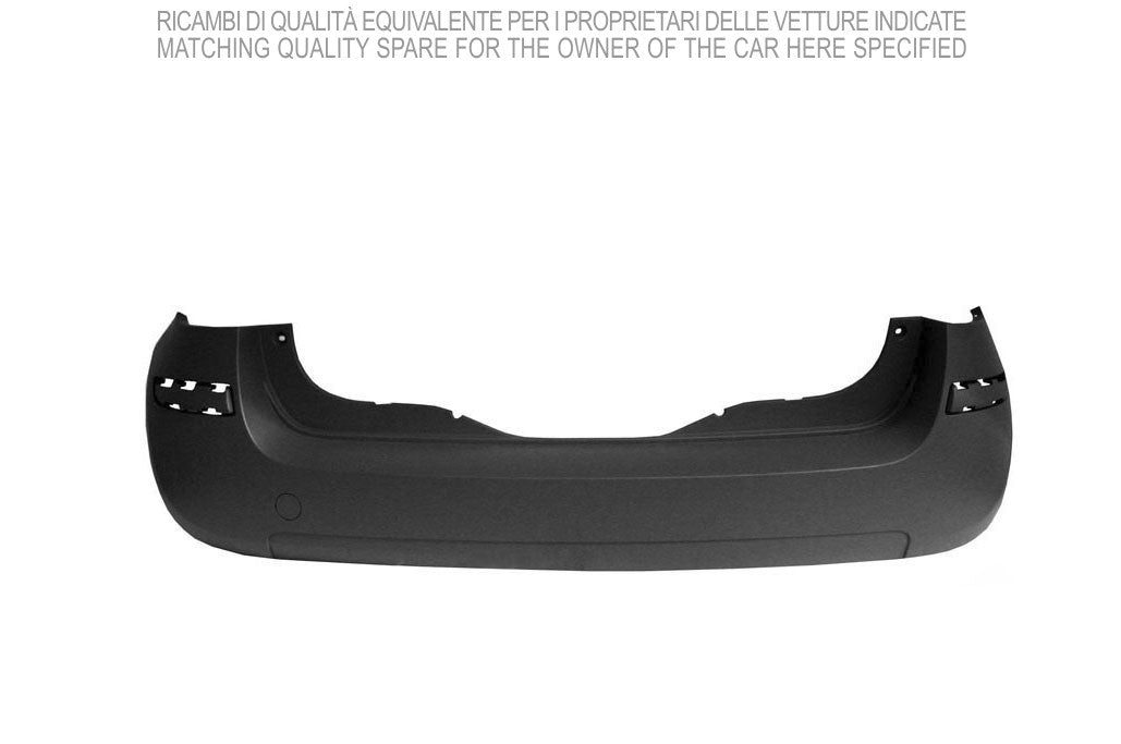 paraurti posteriore con primer con tappo copri gancio renault modus 2004 2007 rn3081051
