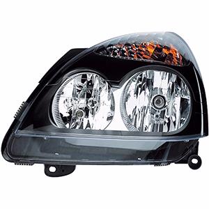 proiettore sinistro mod h7 h1 elettrico senza motore nero versione hella renault clio 2001 2005 rn3224904