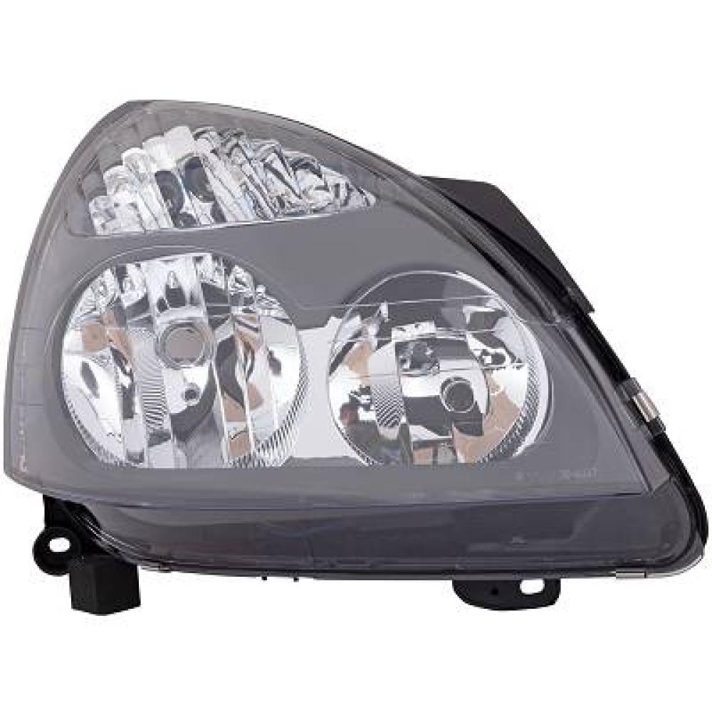 proiettore destro h7 h1 elettrico senza motore grigio versione hella renault clio 2001 2005 rn3224913