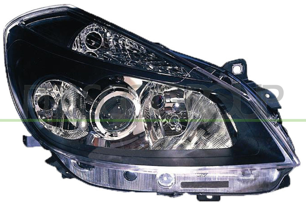 proiettore destro h7 h7 h1 elettrico con motore fondo nero mod sport renault clio 2005 2009 rn3254913