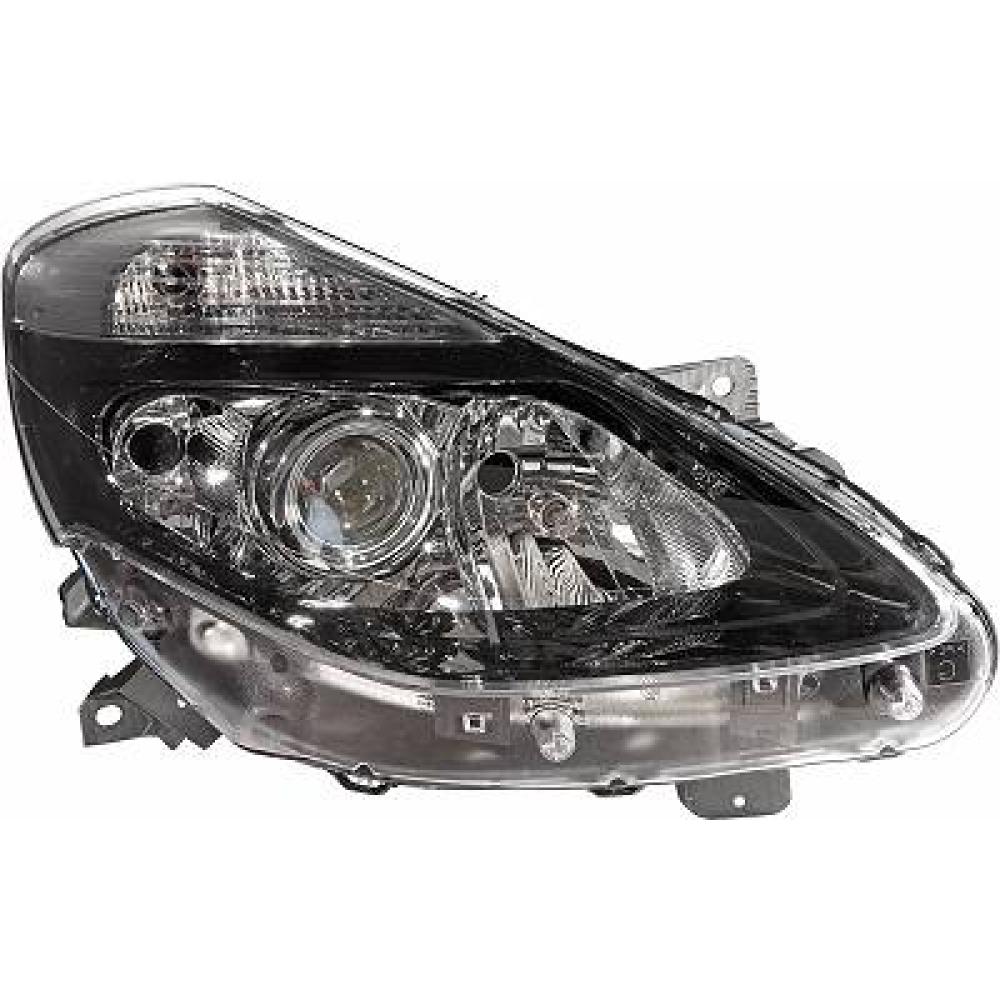 proiettore destro h1 h7 h7 elettrico con lenticolare senza motore renault clio 2009 2012 rn3274943