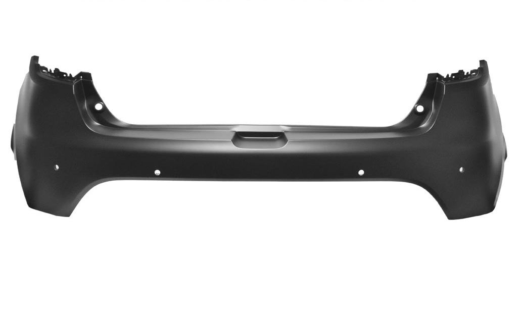 paraurti posteriore nero liscio da primerizzare con fori pdc supporti renault clio 2012 2016 rn3291081