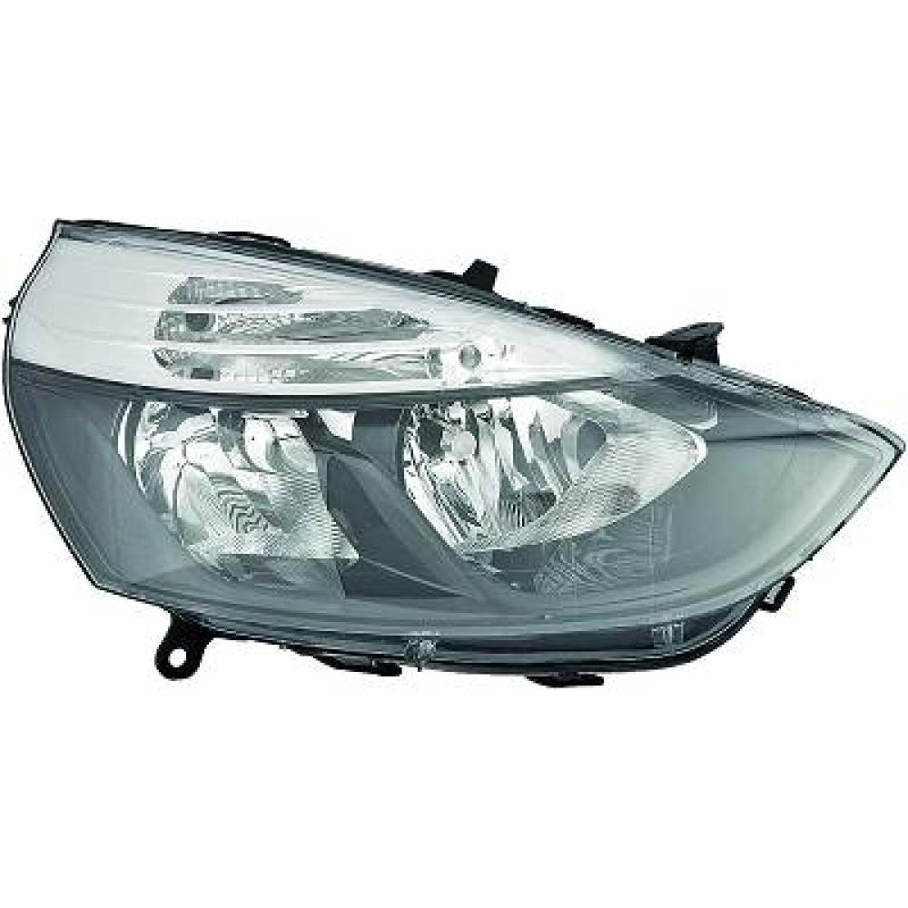 proiettore destro h1 h7 elettrico con motore nero bordo nero renault clio 2012 2016 rn3294923