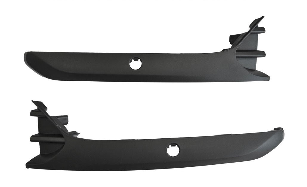 kit modanature paraurti anteriore nera goffrata con fori pdc supporti destra sinistra renault clio 2016 2019 rn3301240