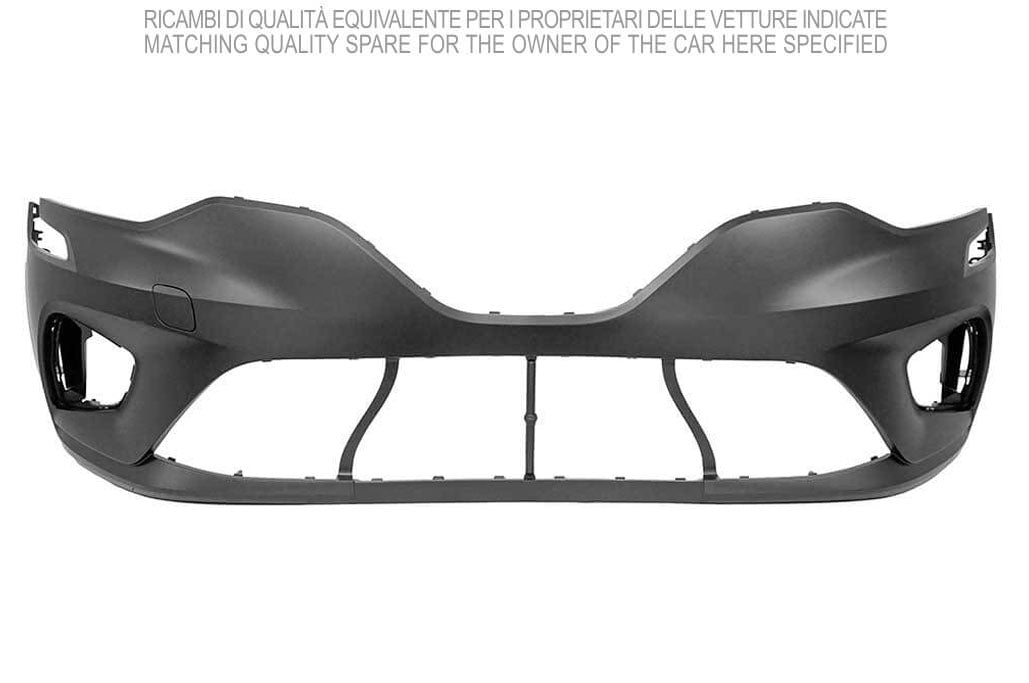 paraurti anteriore con primer con tappo copri gancio con fori park assist supporti renault clio 2019 rn3321011