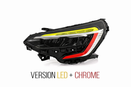 proiettore sinistro elettrico con motore con bordo nero con centralina led mod evolution renault clio 2019 rn3324906