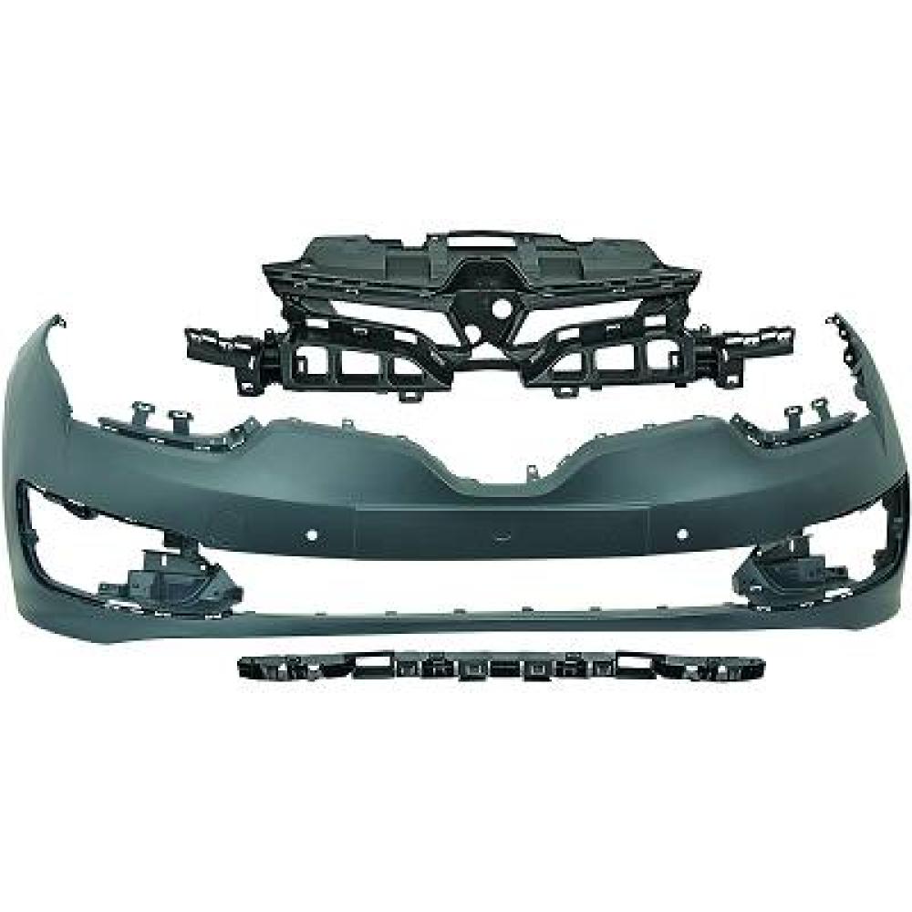 paraurti anteriore con primer con fori pdc supporti con tracce lavafari renault megane 2014 2016 rn4281011