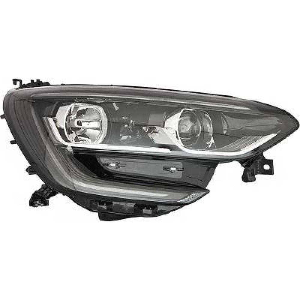 proiettore destro h7 h7 elettrico senza motore con luce diurna bordo nero led renault megane 2016 2020 rn4304913