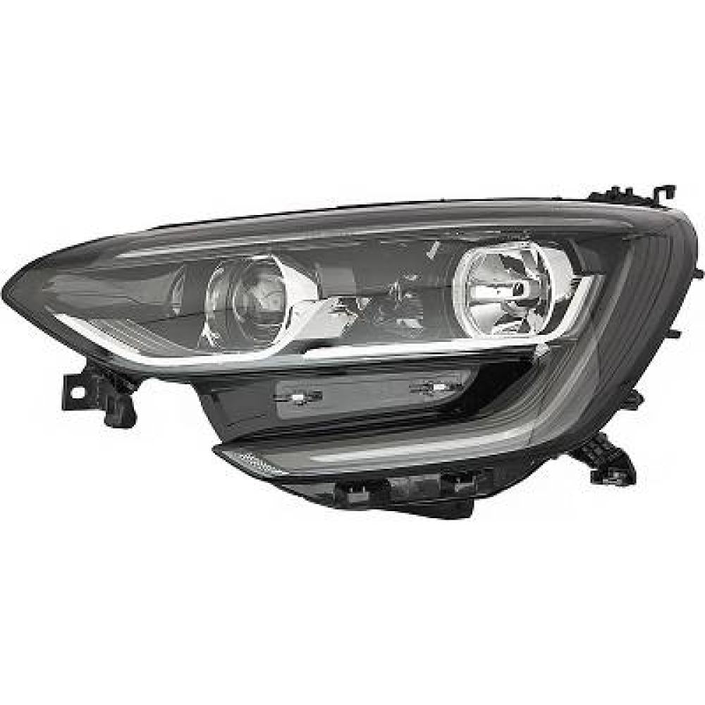 proiettore sinistro h7 h7 elettrico senza motore con luce diurna bordo nero led renault megane 2016 2020 rn4304914