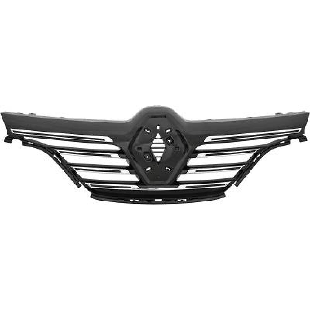 griglia radiatore nera con modanatura cromata con foro active cruise control renault megane gt line 2016 2020 rn4312011