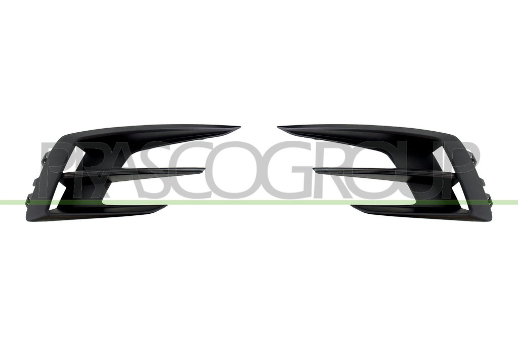 kit griglie paraurti anteriore nere goffrata senza sede fendi destra sinistra renault megane 2020 2024 rn4332110