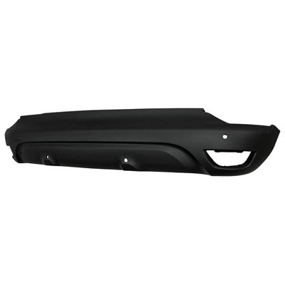 paraurti posteriore inferiore nero goffrato con tappo copri gancio con fori pdc supporti renault captur 2013 2017 rn7001081
