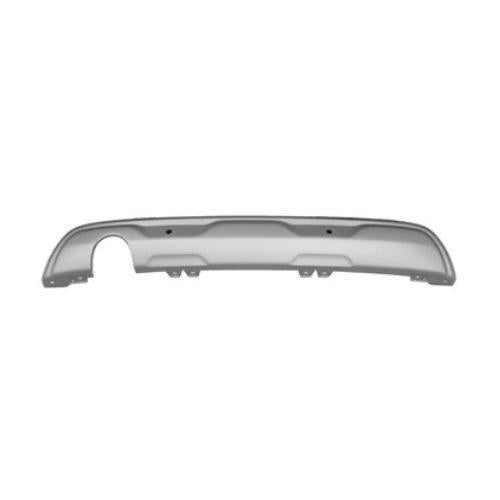 spoiler paraurti posteriore argento con fori pdc supporti con scarico singolo a sinistra renault captur 2019 2024 rn7041881