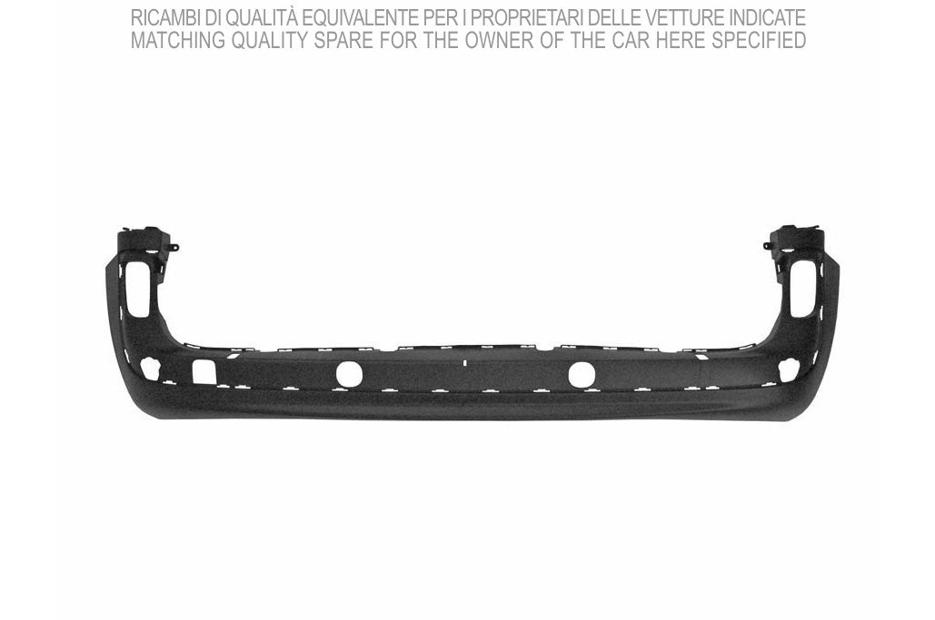 paraurti posteriore nero goffrato con tappo copri gancio con tracce pdc renault kangoo 2013 2021 rn9181071