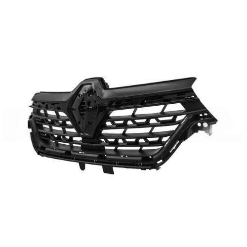 griglia radiatore nera goffrata con modanatura nera lucida con fori profilo mod 04 23 renault kangoo multispace 2021 rn9242011