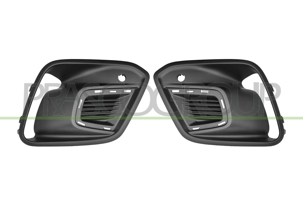 kit griglie paraurti anteriore nera goffrata con foro pdc supporto senza sede fendi destra sinistra renault kangoo multispace 2021 rn9242125