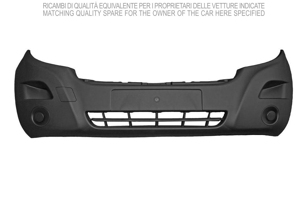 paraurti anteriore nero goffrato senza sede fendi renault master 2014 2019 rn9541001