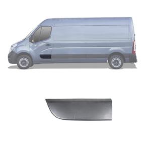 modanatura porta anteriore sinistra nera goffrata con clips renault master 2014 2019 rn9541404