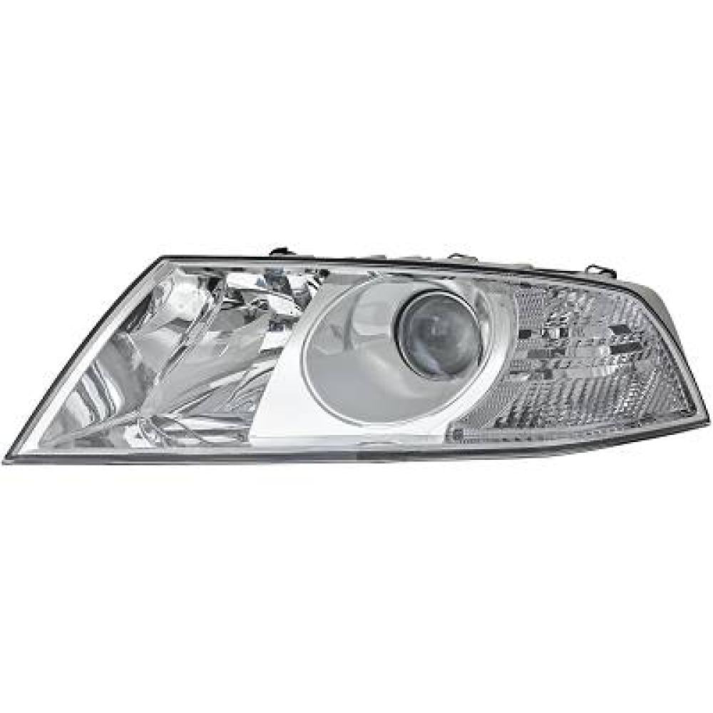 proiettore sinistro xenon d1s h1 elettrico con motore cromato skoda octavia 2004 2008 sk0244924