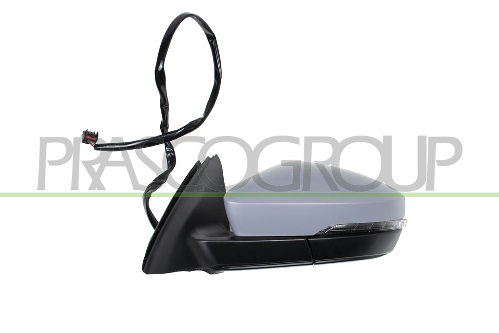 retrovisore sinistro elettrico con primer termico chiudibile con fanale con luce cortesia convesso 9 pins skoda octavia 2017 2020 sk0307314