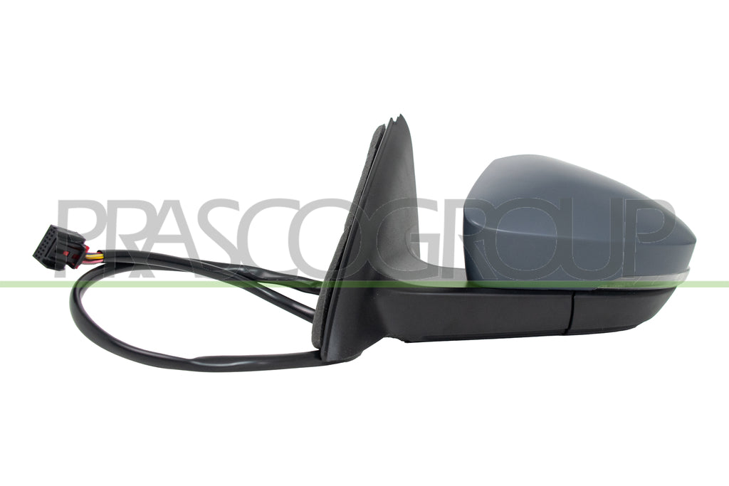 retrovisore sinistro elettrico con primer termico chiudibile con fanale con luce cortesia con memoria convesso 13 pins skoda octavia 2013 2016 sk0307334p