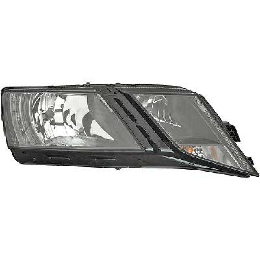 proiettore destro h7 h15 elettrico con motore con luce diurna nero skoda octavia 2017 2020 sk0324903
